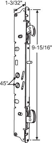C1067 - Two-Point Mortise Lock No Trimplate Amesbury Truth Gemini I and II
