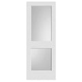 2 Lite Primed Interior Door Slab with Frosted Glass