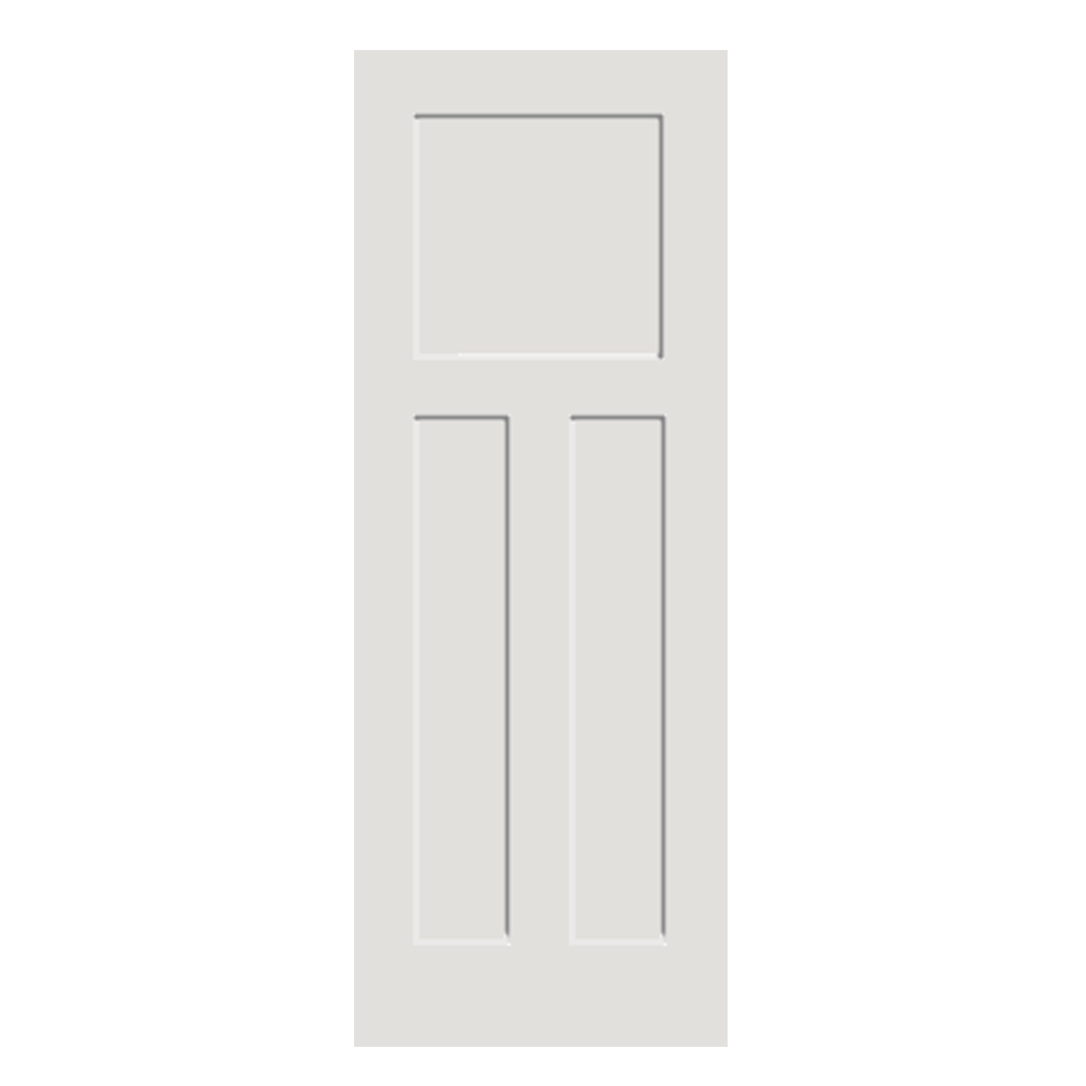 C35 3-Panel MDF Interior Door Slab
