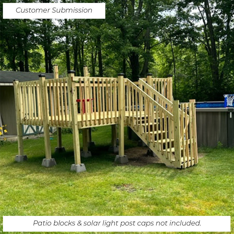 8 ft. x 16 ft. Connect-a-Deck and Entry Steps