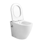 Zenith Built-In Bidet Back To Wall Toilet With Soft Close Seat - White