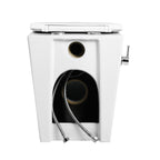 Zenith Built-In Bidet Back To Wall Toilet With Soft Close Seat - White