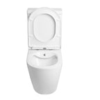Zenith Close Coupled Toilet with Soft Close Seat, Cistern & Built-in Bidet - White