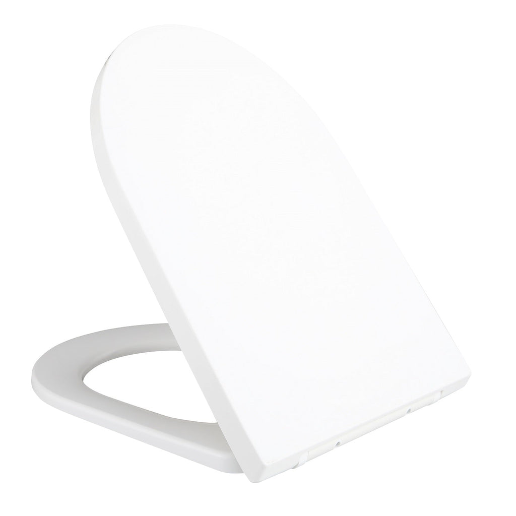 Zenith D Shape UF Soft Close Toilet Seat - White