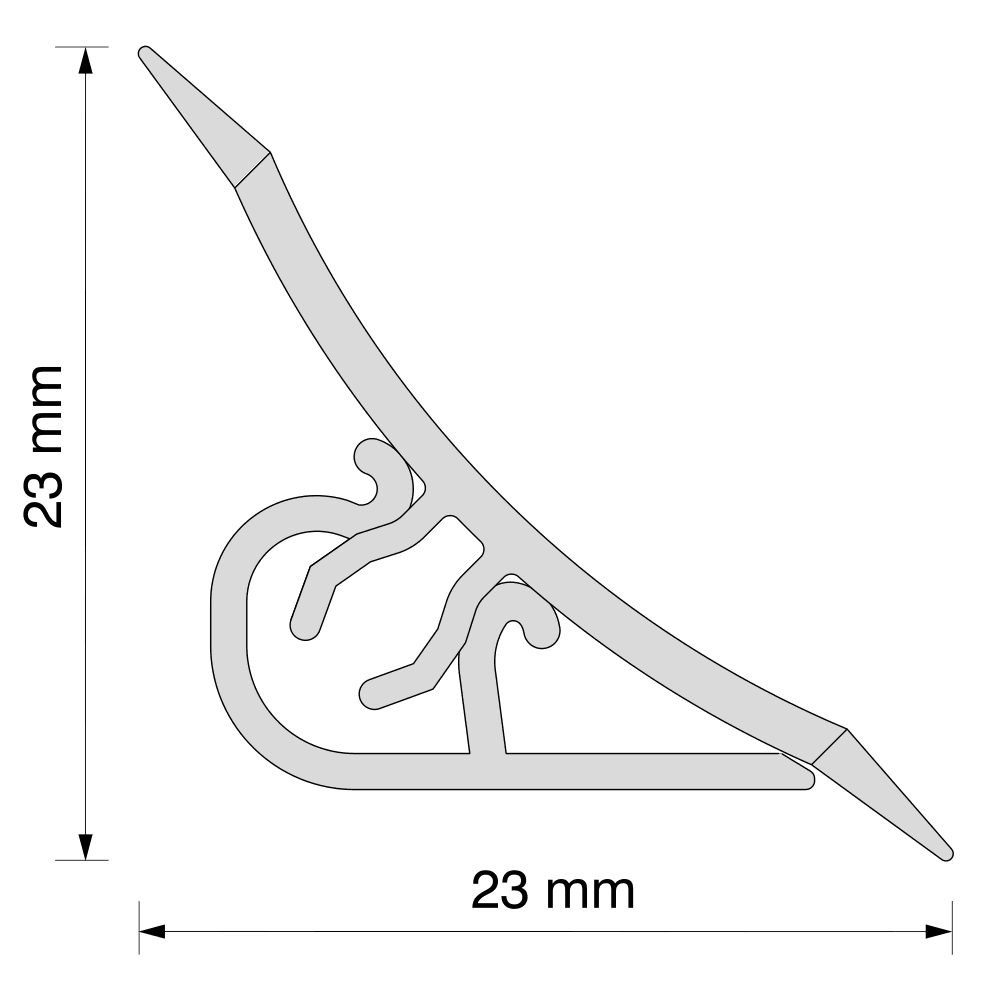 Worktop Profile Strip Splashback Edging Trim Kitchen Seal