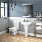 Flow Basin with Pedestal - 1 TH - White