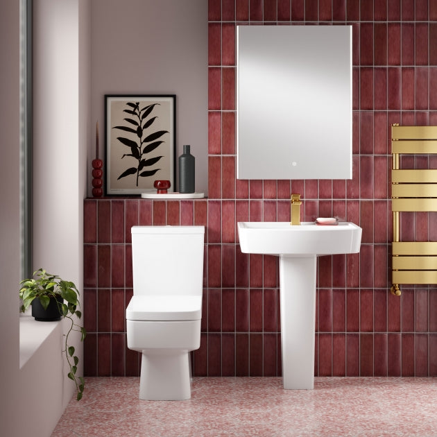 Flow Basin with Pedestal - 1 TH - White
