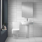 Flow Basin with Pedestal - 1 TH - White