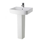 Flow Basin with Pedestal - 1 TH - White
