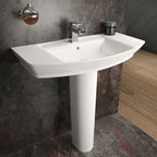 Daniel Basin with Pedestal - 1 TH - White
