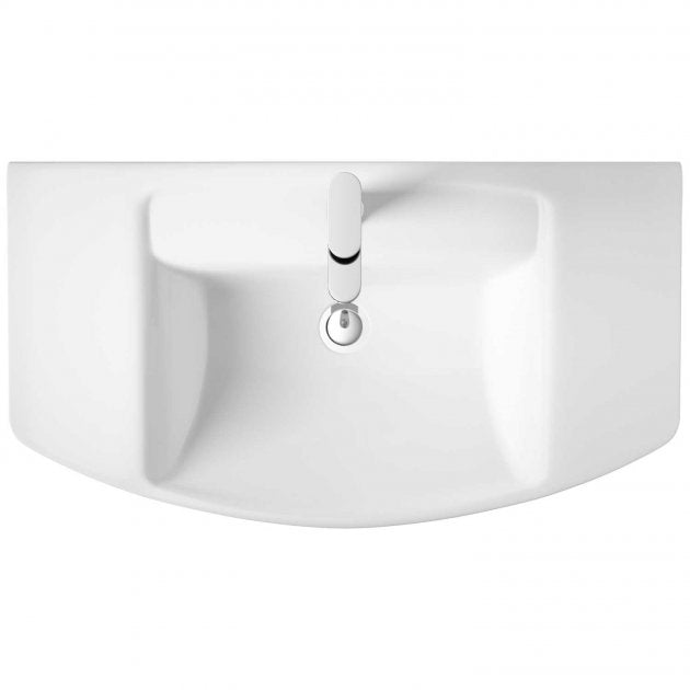 Daniel Basin with Pedestal - 1 TH - White