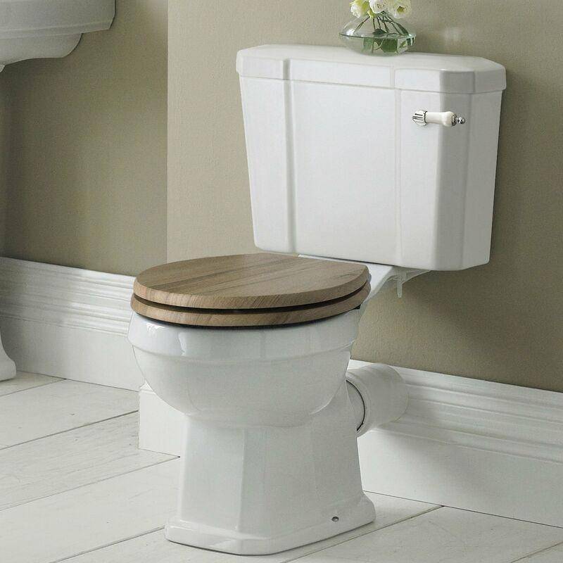 Classique Close Coupled Toilet with Cistern & Seat - White