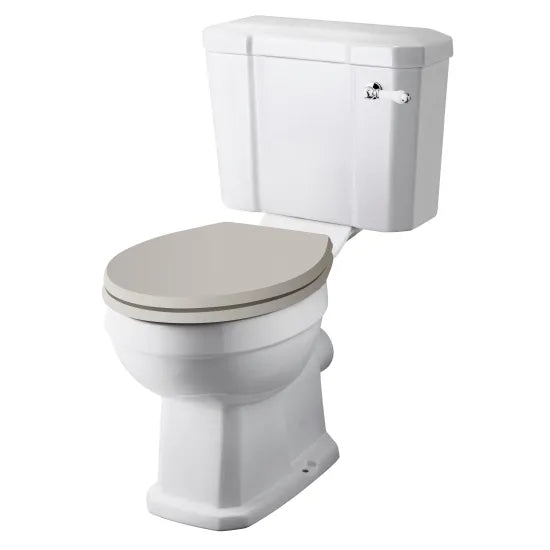 Classique Close Coupled Toilet with Cistern & Seat - White