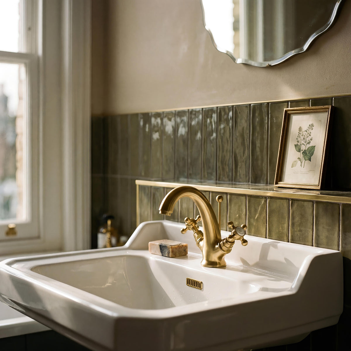 Classique Basin with Full Pedestal - White