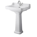 Classique Basin with Full Pedestal - White