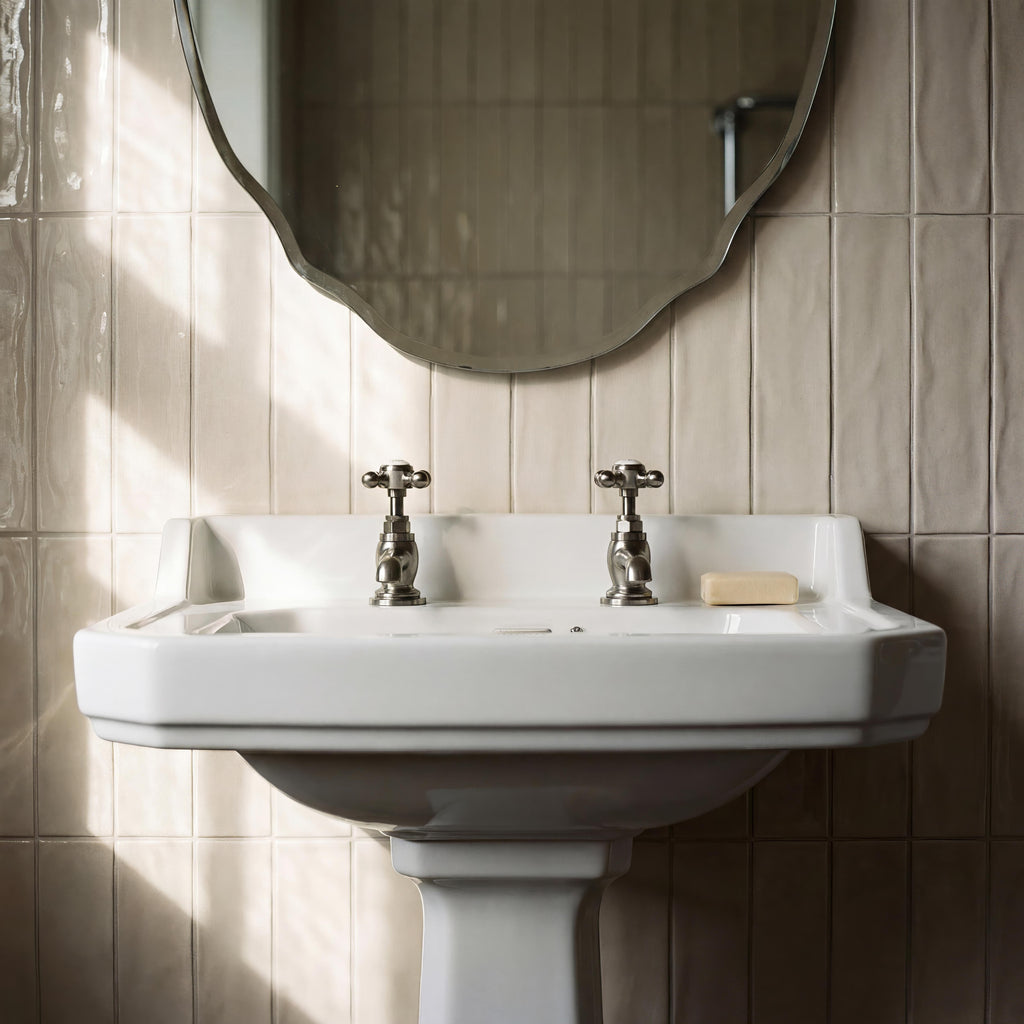 Classique Basin with Full Pedestal - White