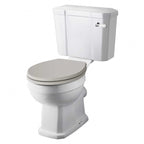 Classique Comfort Height Close Coupled Toilet With Cistern & Seat - White