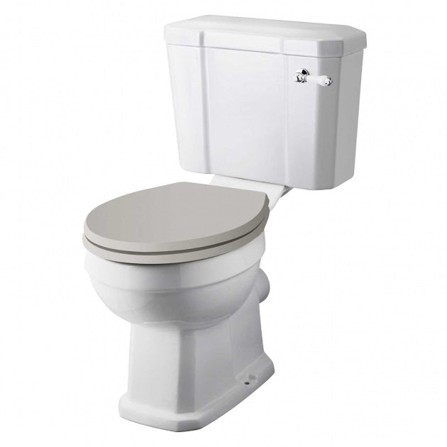 Classique Comfort Height Close Coupled Toilet With Cistern & Seat - White