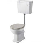 Classique Comfort Height Low Level Toilet With Cistern, Seat & Flush Pipe Kit -  White