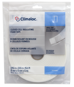 3/16 in. x 3/8 in. x 17 ft. White Foam Window Seal for Small Gaps