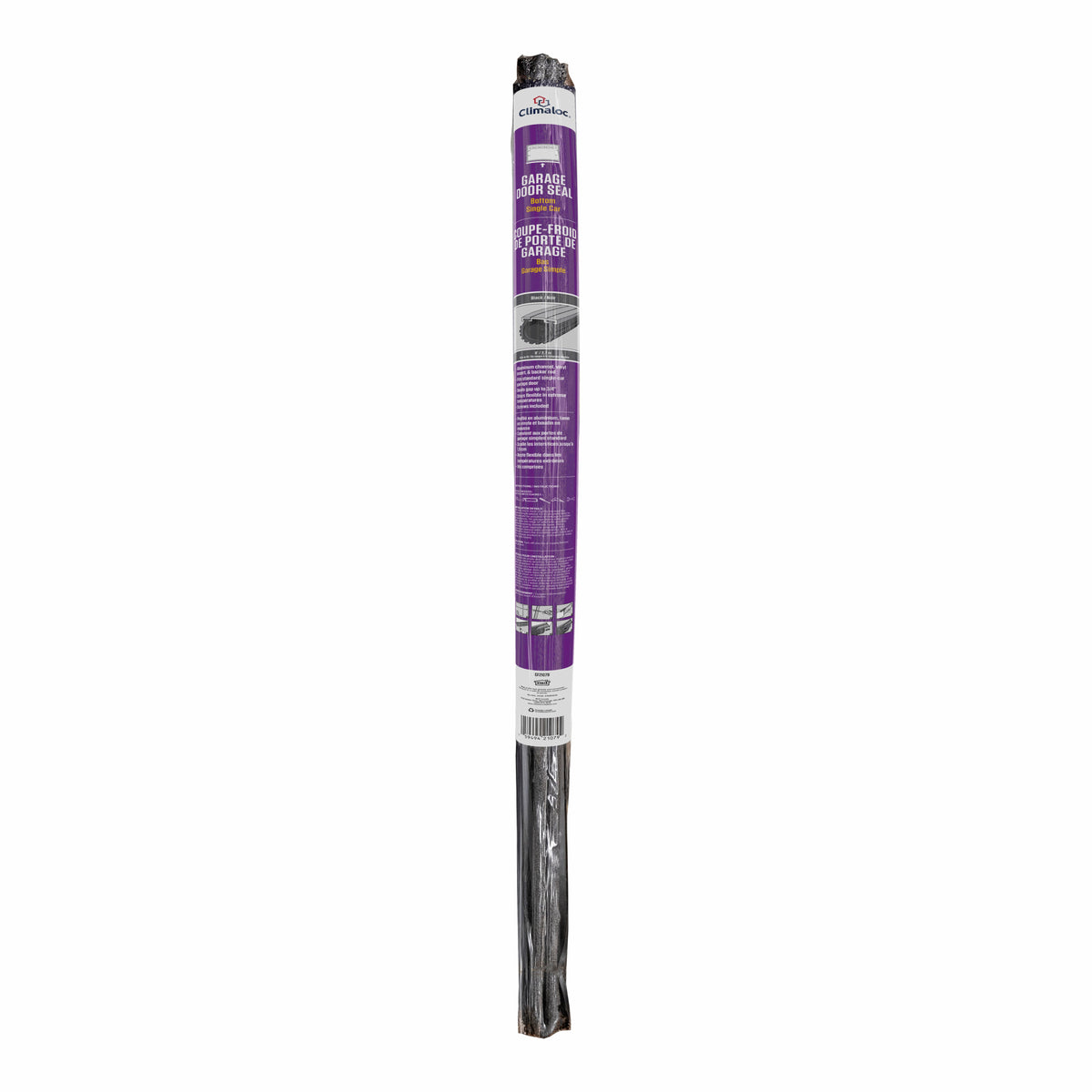 9 ft. Black Aluminum and Vinyl Garage Door Bottom Seal