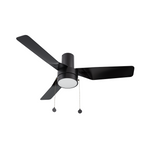 FORMOSA 44 inch 3-Blade Flush Mount Ceiling Fan with Pull Chain