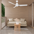 REXTON 52 inch 3-Blade Ceiling Fan with LED Light & Pull Chain