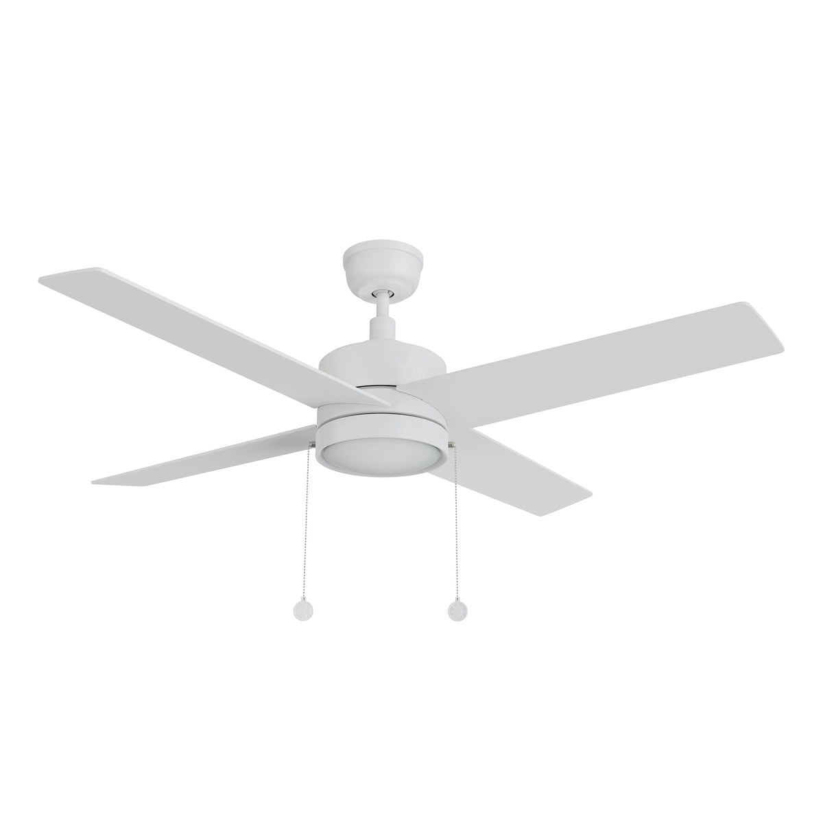 ASCOTT 52 inch 4-Blade Ceiling Fan with LED Light & Pull Chain