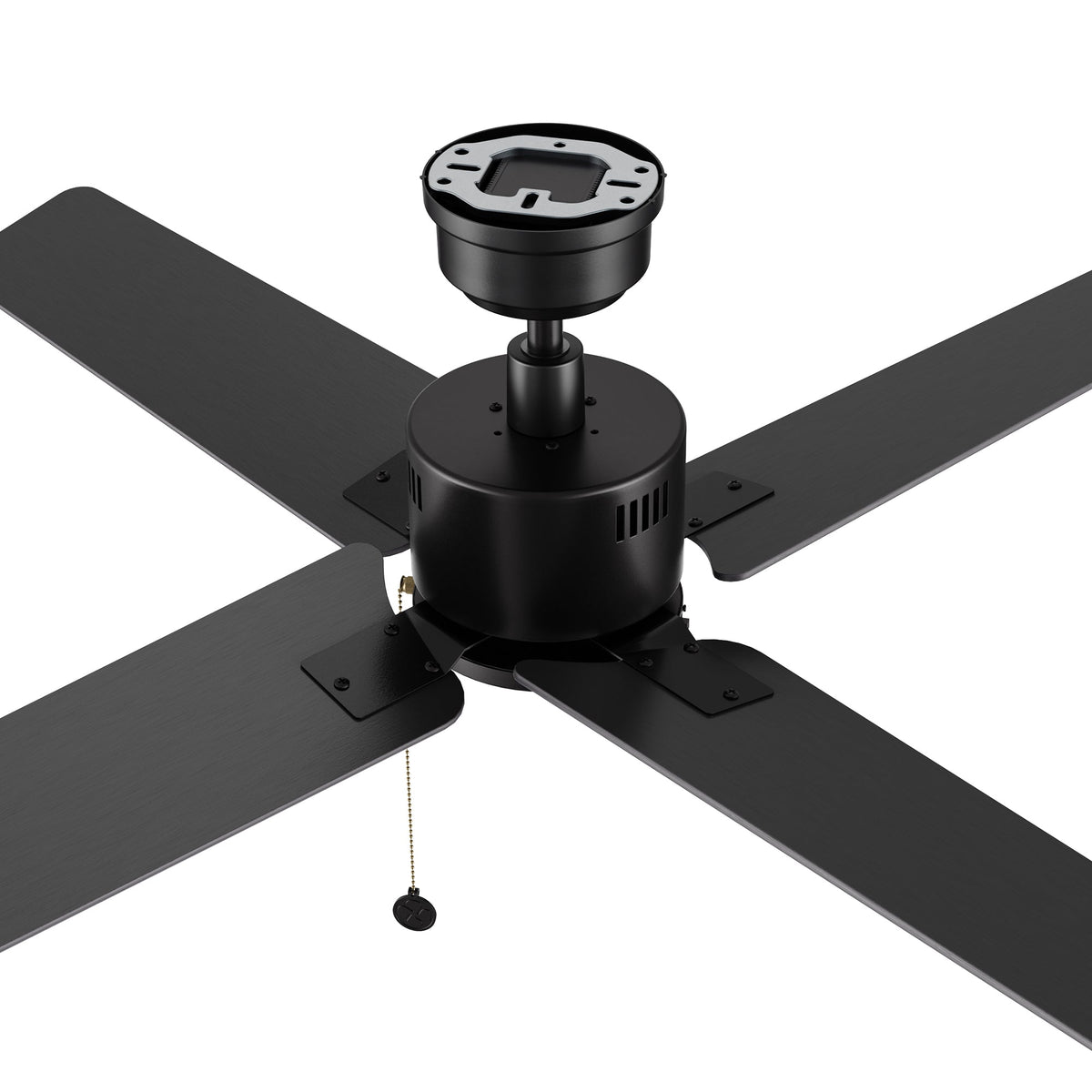APEX 52 inch 4-Blade No Light Ceiling Fan with Pull Chain