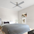 APEX 52 inch 4-Blade No Light Ceiling Fan with Pull Chain
