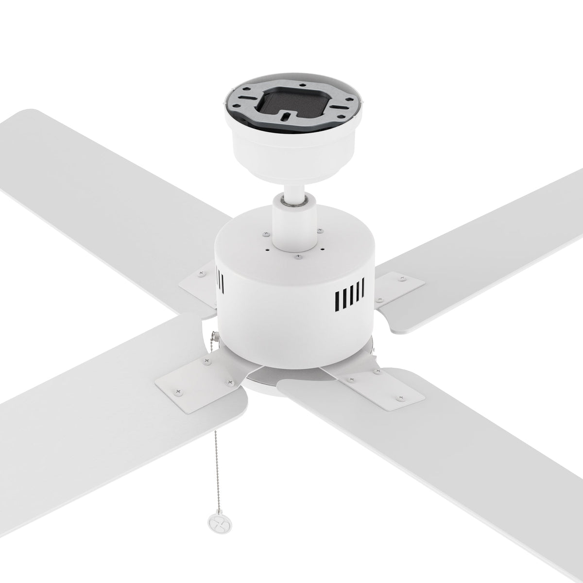 APEX 52 inch 4-Blade No Light Ceiling Fan with Pull Chain