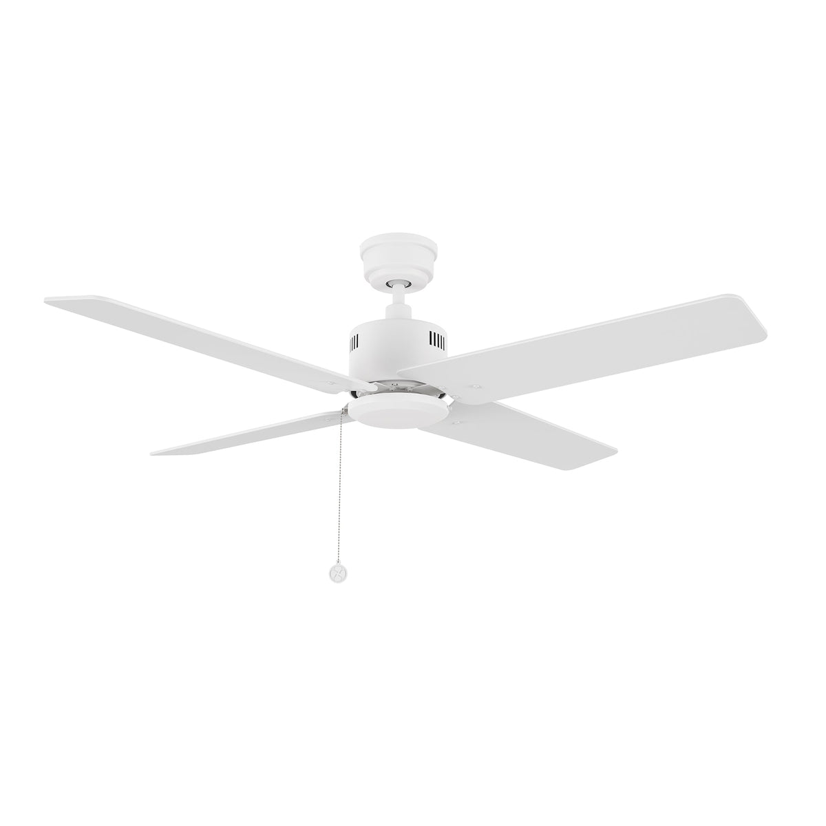 APEX 52 inch 4-Blade No Light Ceiling Fan with Pull Chain