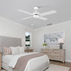 VINK 52 inch 4-Blade No Light Ceiling Fan with Pull Chain