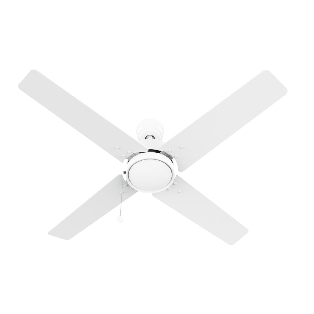 VINK 52 inch 4-Blade No Light Ceiling Fan with Pull Chain