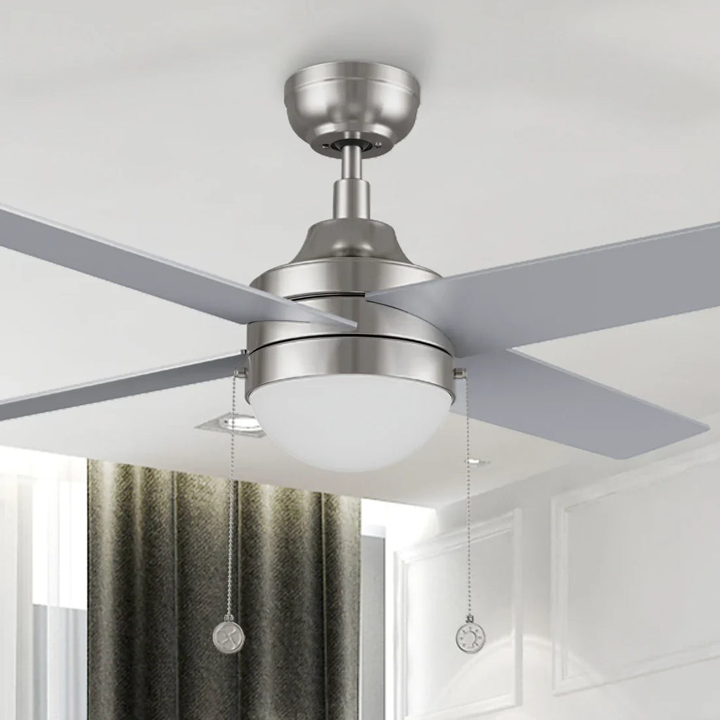 MALTA 52 inch 4-Blade Ceiling Fan with LED Light & Pull Chain