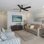 ASCOTT 52 inch 5-Blade Ceiling Fan with LED Light & Pull Chain