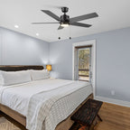 APEX 52 inch 5-Blade Ceiling Fan with LED Light & Pull Chain