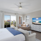 APEX 52 inch 5-Blade Ceiling Fan with LED Light & Pull Chain