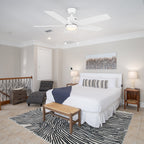 APEX 52 inch 5-Blade Ceiling Fan with LED Light & Pull Chain