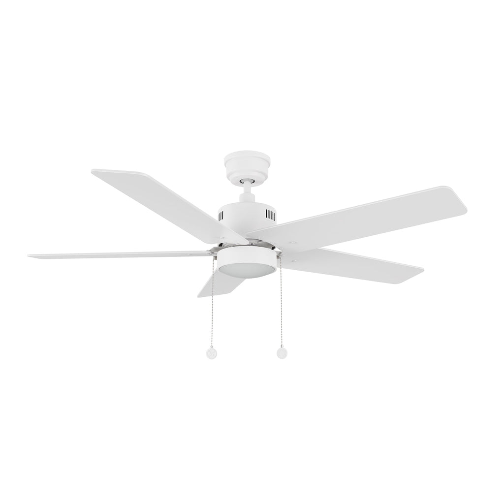 APEX 52 inch 5-Blade Ceiling Fan with LED Light & Pull Chain