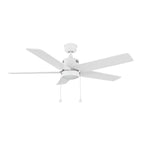 APEX 52 inch 5-Blade Ceiling Fan with LED Light & Pull Chain