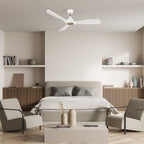 KARSYN 52 inch 3-Blade No Light Ceiling Fan with Remote