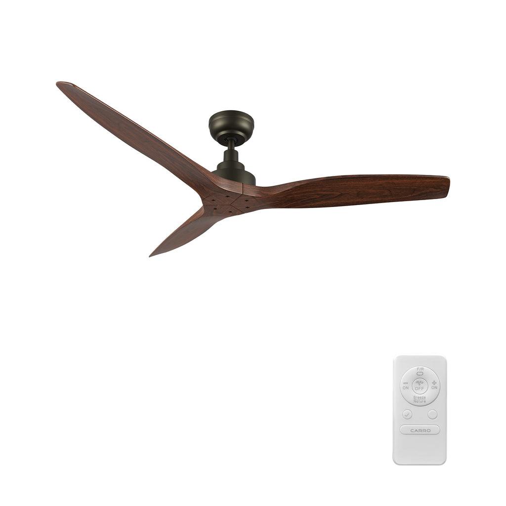 STRATOS 52 inch 3-Blade No Light Ceiling Fan with Remote