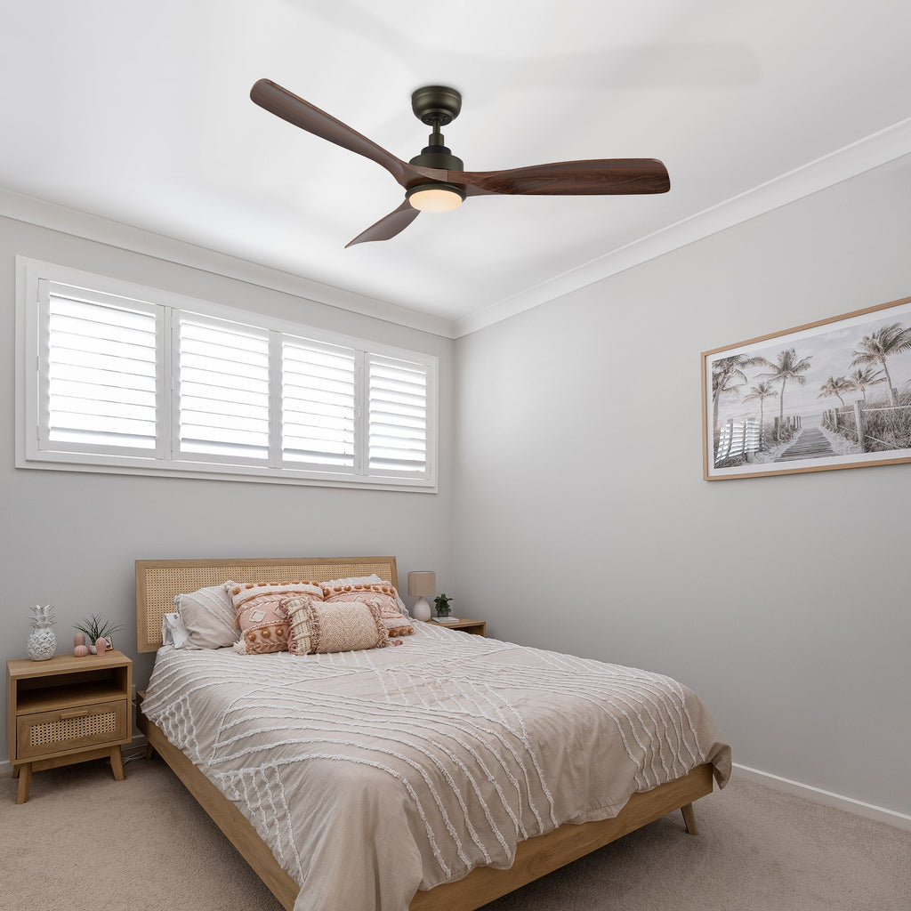 ECOSKY 52 inch 3-Blade Ceiling Fan with LED Light & Remote