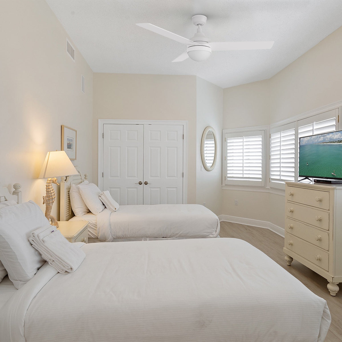 KIMBALL 52 inch 3-Blade Ceiling Fan with LED Light & Remote