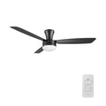 VARA 52 inch 3-Blade Flush Mount Ceiling Fan with LED light & Remote