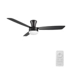 VARA 52 inch 3-Blade Flush Mount Ceiling Fan with LED light & Remote