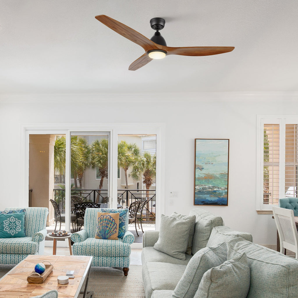 PHOENIX 52 inch 3-Blade Ceiling Fan with LED Light & Remote