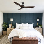 PHOENIX 52 inch 3-Blade No Light Ceiling Fan with Remote