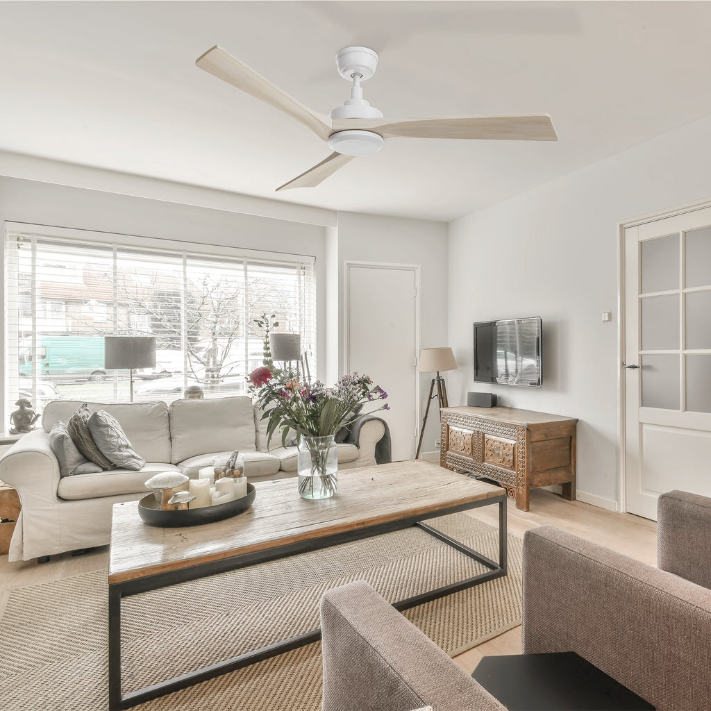 WESTBURY 52 inch 3-Blade No Light Ceiling Fan with Remote